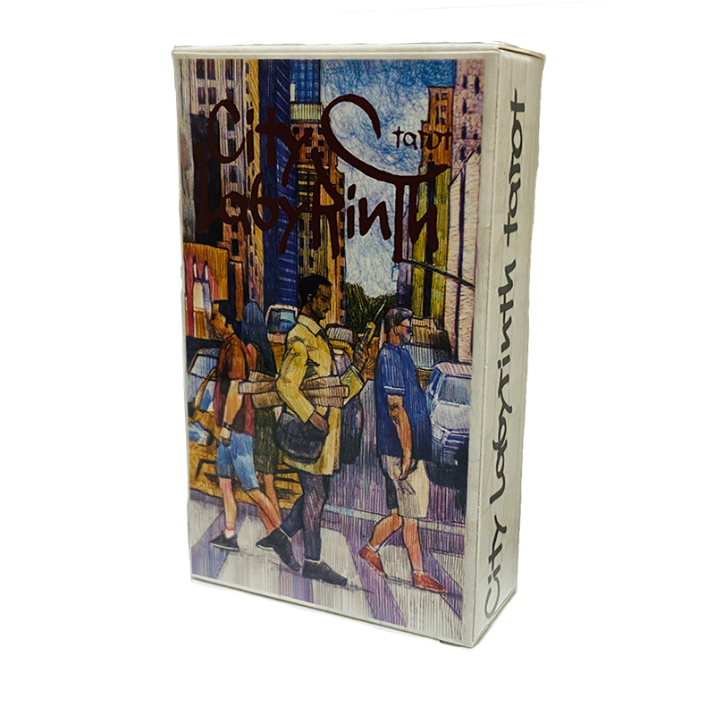 Tarot Cards Deck With Guidebook - Şehir Labirenti Tarot Kartları 78 Kartlı