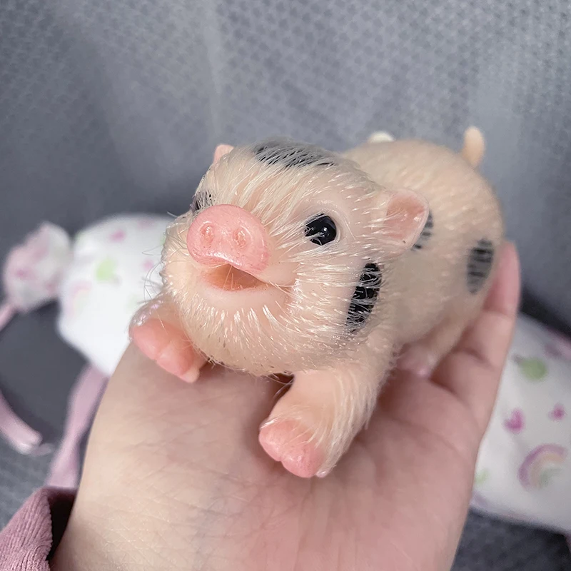 Reborn Baby Doll Silicone Realistic - 5 inç Gülümseme Yüz Yeniden Doğmuş
