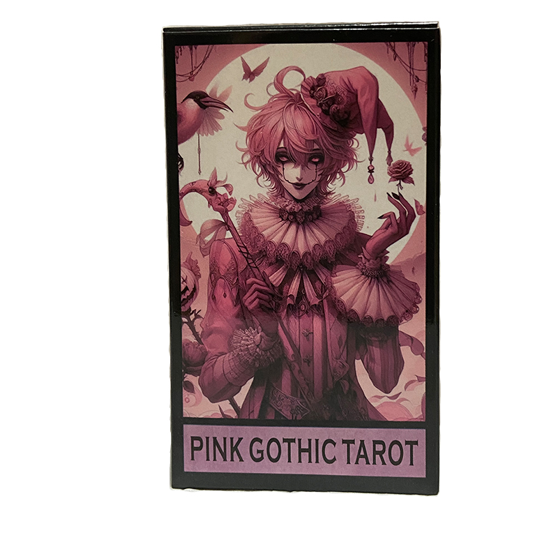 Tarot Cards Deck With Guidebook - Pembe Gotik Tarot Destesi 78 Kart