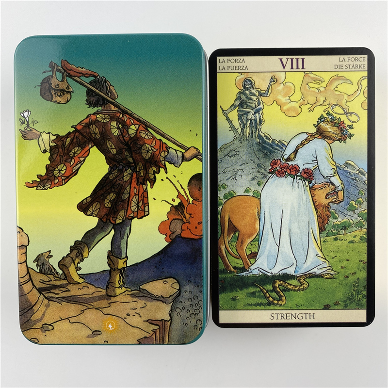 Metal Kutu Yaldızlı Baskı Geri - Tarot Cards Deck With Guidebook incelemesi ve fiyatı
